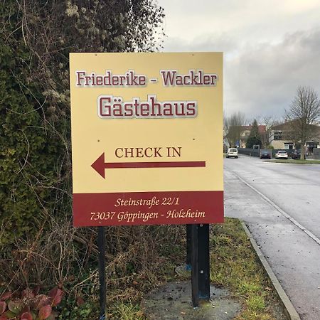 Friederike Wackler Gaestehaus Göppingen Екстериор снимка